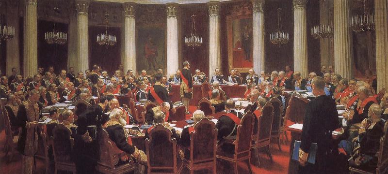 Ilia Efimovich Repin May 7, 1901 a State Council meeting china oil painting image